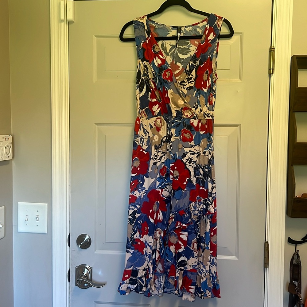 Anthropologie Tracy Reese floral wrap dress